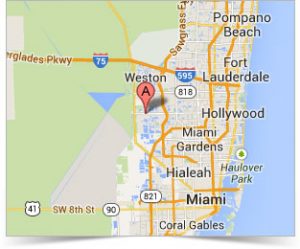 Video Production map Miami area, Pembroke Pines, Fort Lauderdale and Palm Beach