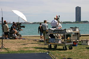 Miami video production services taping on beach