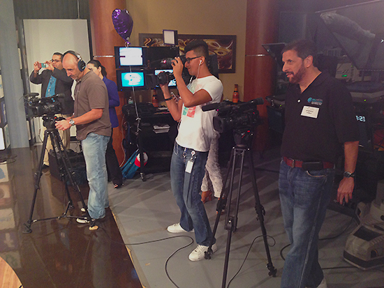 Miami Univision multiple camera live shoot