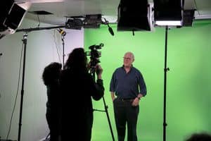 high quality video production equipment at a green screen shoot