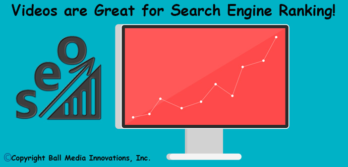 Videos are great for search engine ranking - SEO