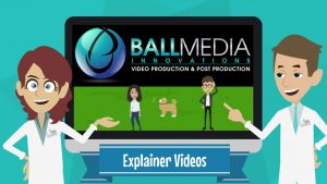 Animated explainer video Ball Media scene