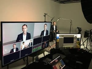 Live-streaming video production shoot in Miami, Florida
